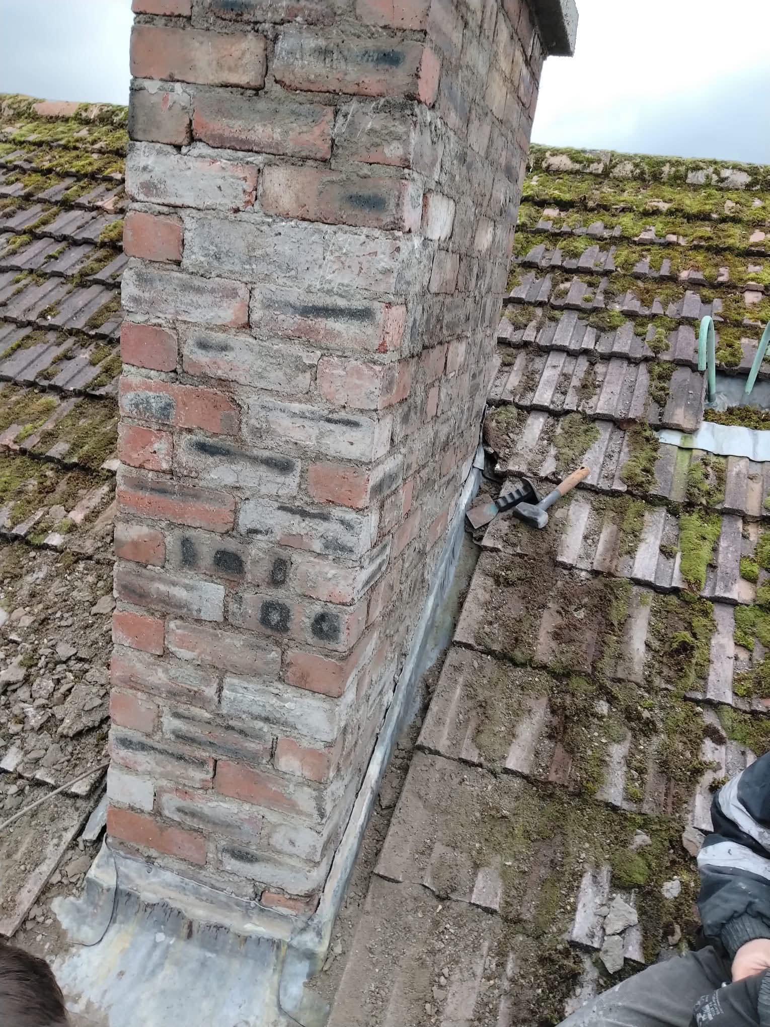 Chimney Roughcast - Before